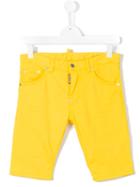 Dsquared2 Kids Casual Shorts, Boy's, Size: 16 Yrs, Yellow/orange