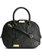 Burberry Embossed Check Bowling Bag