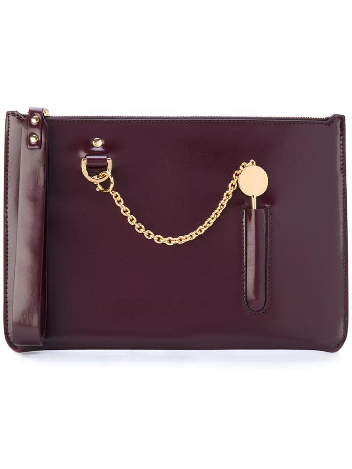 Sophie Hulme Cocktail Stirrer Clutch - Pink & Purple