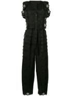 Alberta Ferretti Embroidered Jumpsuit - Black