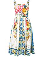 Dolce & Gabbana - Floral Print Dress - Women - Cotton - 46, Cotton
