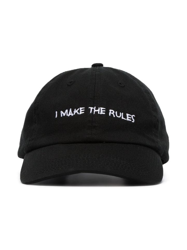 Nasaseasons I Make Rules Cotton Baseball Cap - Black