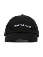 Nasaseasons I Make Rules Cotton Baseball Cap - Black