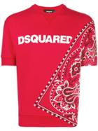 Dsquared2 Bandanna Print Short-sleeve Sweatshirt