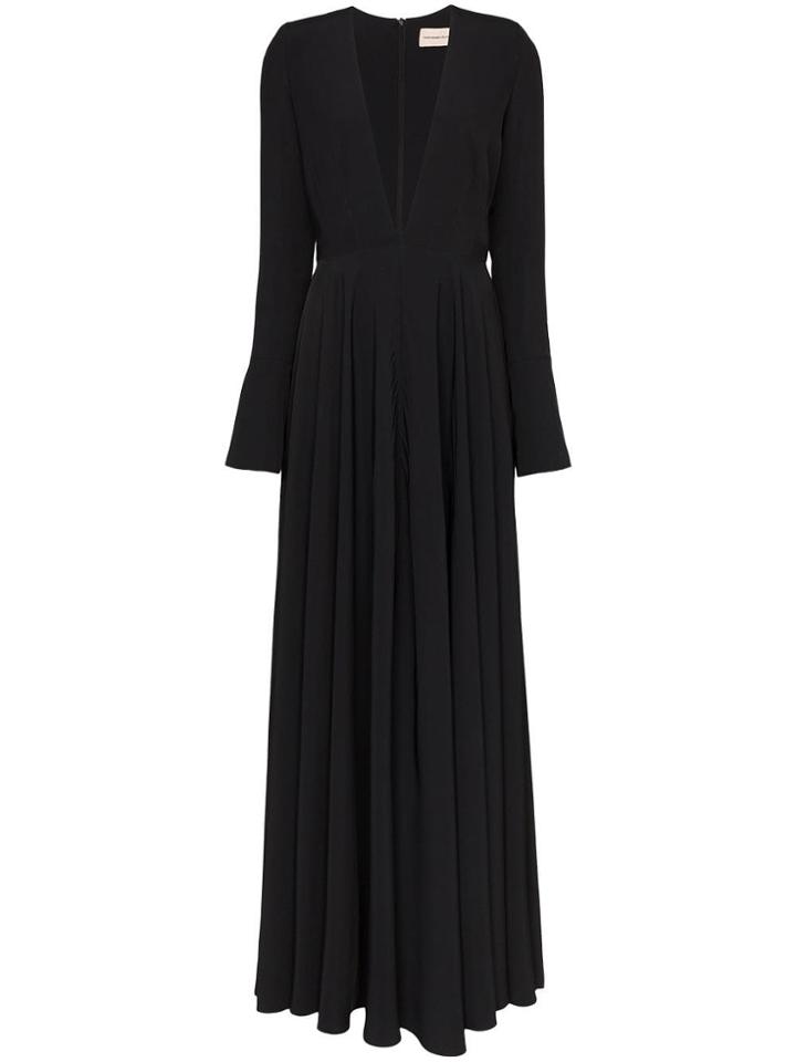 Alexandre Vauthier Extreme Padded Shoulder Gown - Black