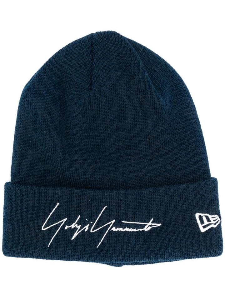 Yohji Yamamoto Signature Knit Beanie - Blue
