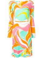 Emilio Pucci Riviera Print Midi Dress - Orange