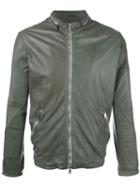 Giorgio Brato Zip Up Jacket, Men's, Size: 50, Green, Cotton/leather/nylon