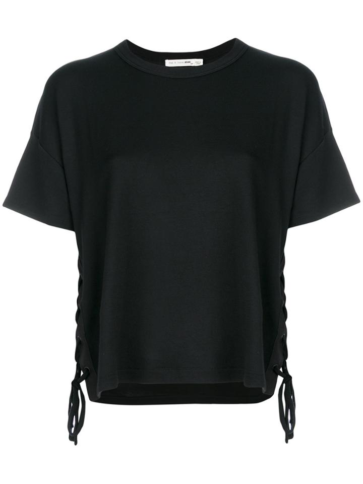 Rag & Bone Side Tie T-shirt - Black