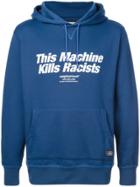Neighborhood 'this Machine Kills Racists' Hoodie - Blue