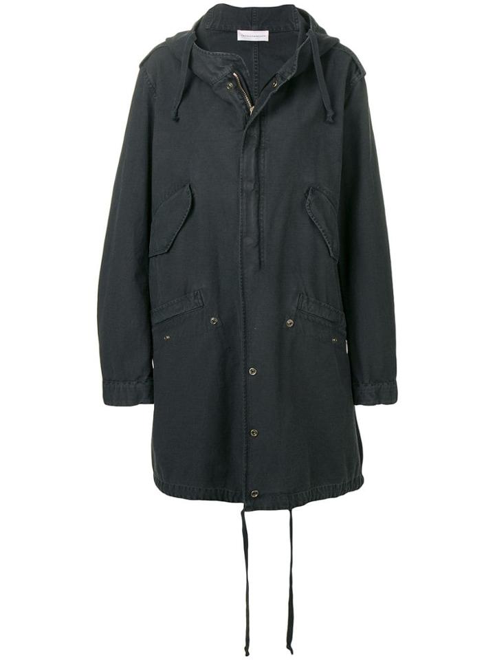Faith Connexion Back Print Parka - Grey