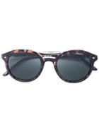 Giorgio Armani - Tortoiseshell Round Frame Sunglasses - Unisex - Acetate/metal (other) - 50, Brown, Acetate/metal (other)