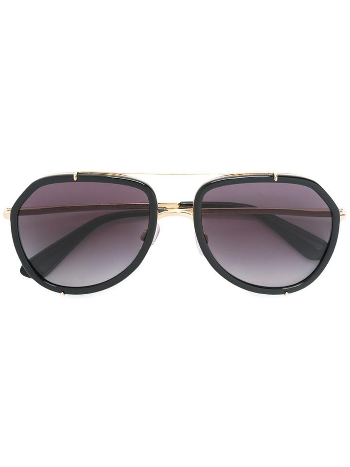 Dolce & Gabbana Eyewear Aviator Sunglasses - Black