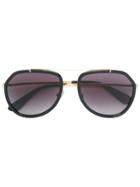 Dolce & Gabbana Eyewear Aviator Sunglasses - Black