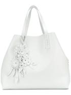 P.a.r.o.s.h. Floral Detail Shopper Tote - Blue