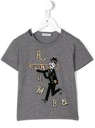 Dolce & Gabbana Kids - Rumba T-shirt - Kids - Cotton/acrylic/polyamide/wool - 36 Mth, Grey