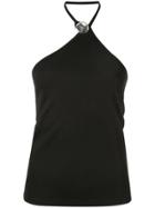 Christopher Esber Button Detail Halterneck Top - Black