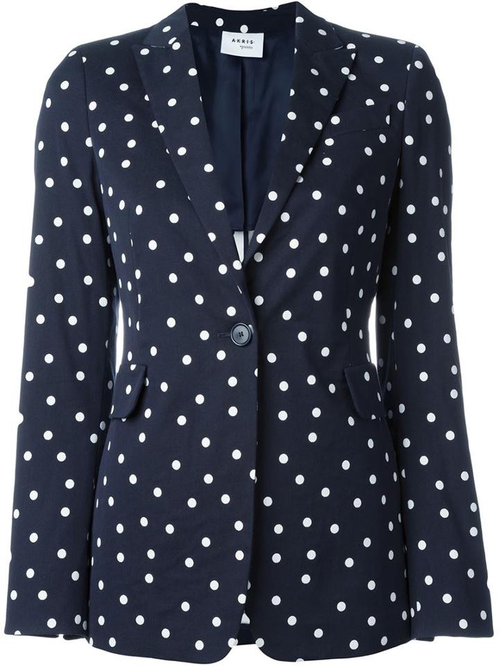 Akris Punto Polka Dot Print Blazer