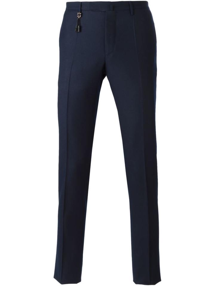 Incotex Slim Fit Trousers, Men's, Size: 48, Blue, Wool