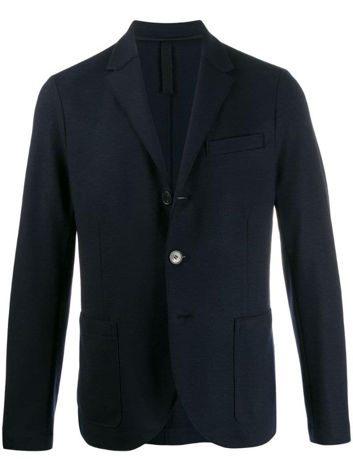 Harris Wharf London Single-breasted Fitted Blazer - Blue
