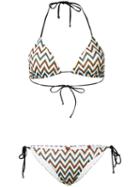 Missoni Zig Zag Bikini, Women's, Size: 44, Black, Viscose/cupro/polyester/spandex/elastane