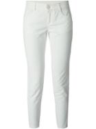 Stella Mccartney Skinny Ankle Glazer Jeans, Women's, Size: 27, White, Cotton/spandex/elastane
