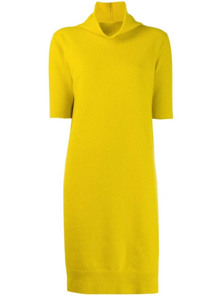 Fabiana Filippi Short-sleeve Shift Dress - Yellow