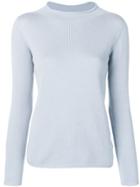 Max Mara Long-sleeve Fitted Sweater - Blue