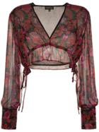 A Peace Treaty Apt Aleila Top Vn Crpd Fl Slv - Red
