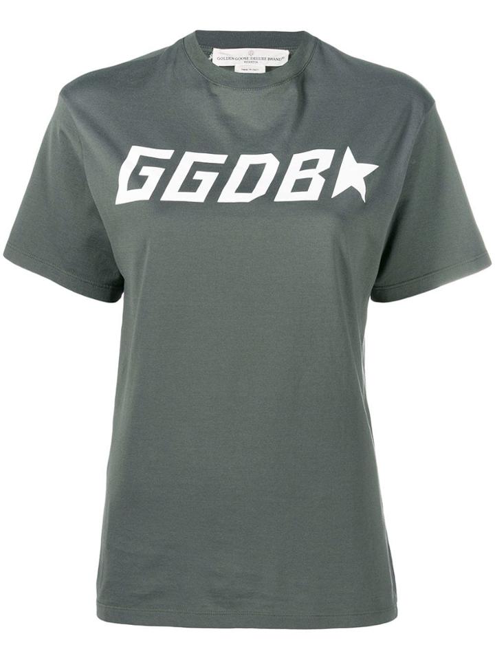 Golden Goose Logo Printed T-shirt - Green