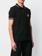 Love Moschino Striped Trim Polo Shirt - Black