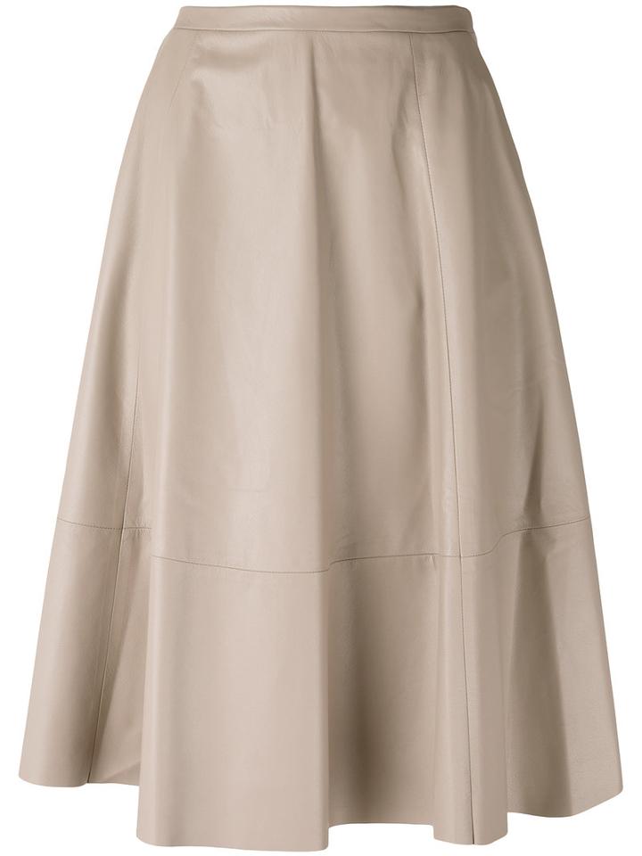 Drome - Panelled Skirt - Women - Lamb Skin/cupro - L, Nude/neutrals, Lamb Skin/cupro