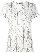 Proenza Schouler Branch Print T-shirt, Women's, Size: Small, White, Cotton