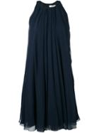 Lanvin - Pleated Mini Dress - Women - Silk/polyester - 36, Nude/neutrals, Silk/polyester