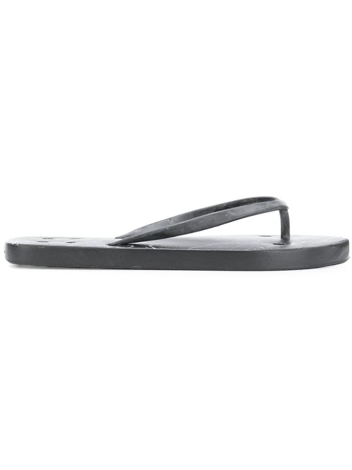 Rick Owens Marble Flip Flops - Black