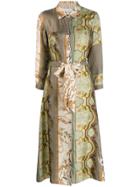 Pierre-louis Mascia Jacquard Shirt Dress - Neutrals