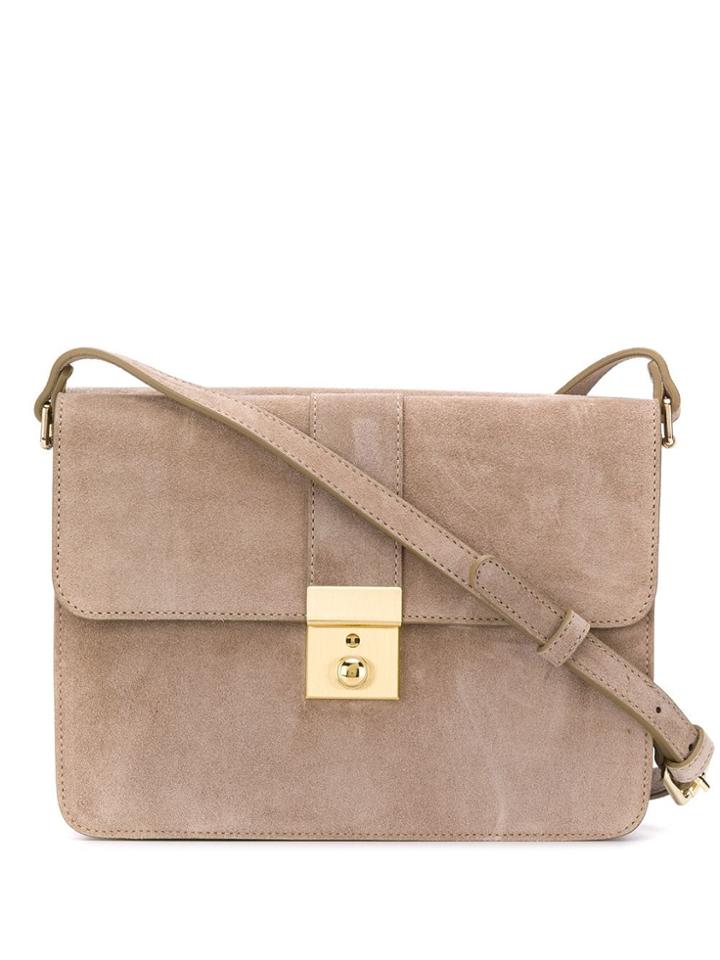 Closed Foldover Crossbody Bag - Neutrals