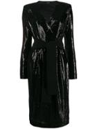 P.a.r.o.s.h. Long Sequinned Party Dress - Black
