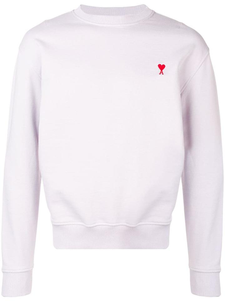 Ami Alexandre Mattiussi Ami De Coeur Sweatshirt - Purple