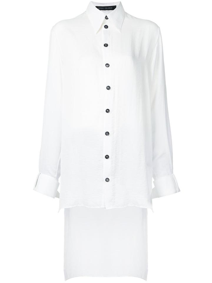 Heikki Salonen - Elongated Shirt - Women - Polyester - M, White, Polyester