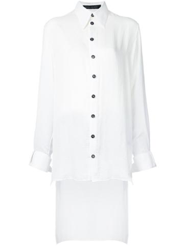 Heikki Salonen - Elongated Shirt - Women - Polyester - M, White, Polyester