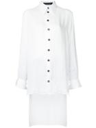 Heikki Salonen - Elongated Shirt - Women - Polyester - M, White, Polyester
