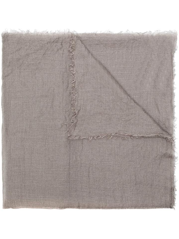 Rick Owens Cashmere Scarf - Grey