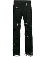 Comme Des Garçons Vintage Distressed Patchwork Trousers - Black