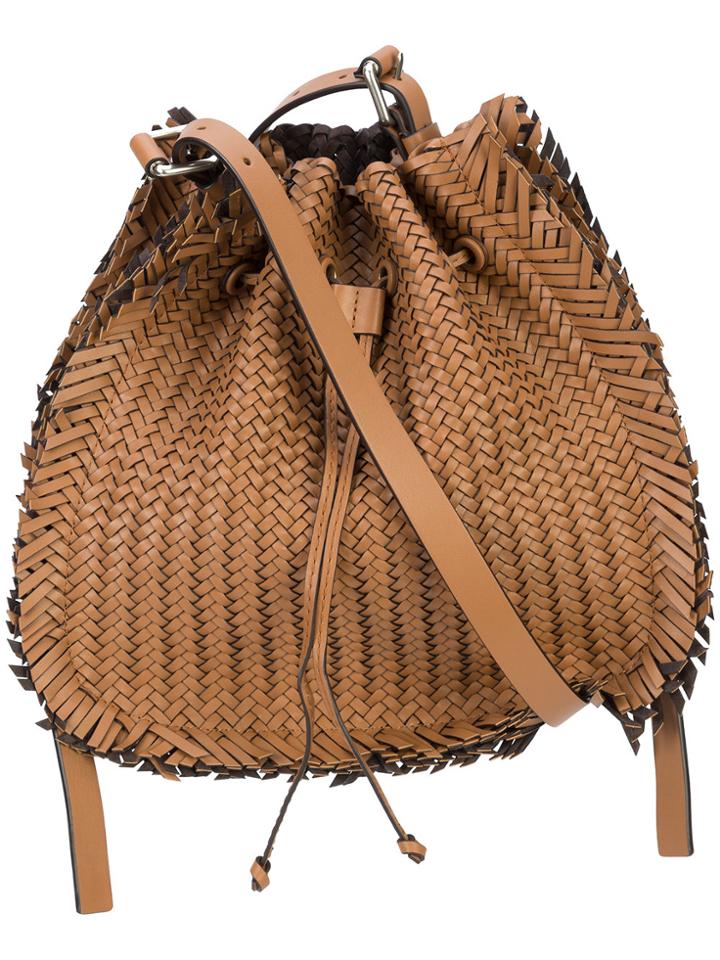 Michael Kors Collection Maldives Drawstring Shoulder Bag - Brown