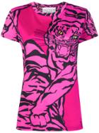 Valentino Tiger Print T-shirt - Pink & Purple