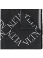 Valentino Vltn Knit Scarf - Grey
