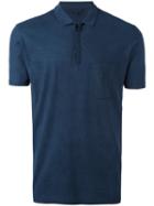 Lanvin Slim Pocket Polo Shirt, Men's, Size: Xl, Blue, Cotton/cashmere