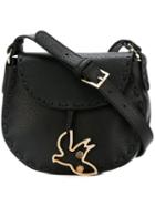 Red Valentino Bird Charm Crossbody Bag, Women's, Black