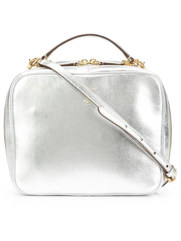 Mark Cross 'laura' Camera Bag, Women's, Grey, Leather